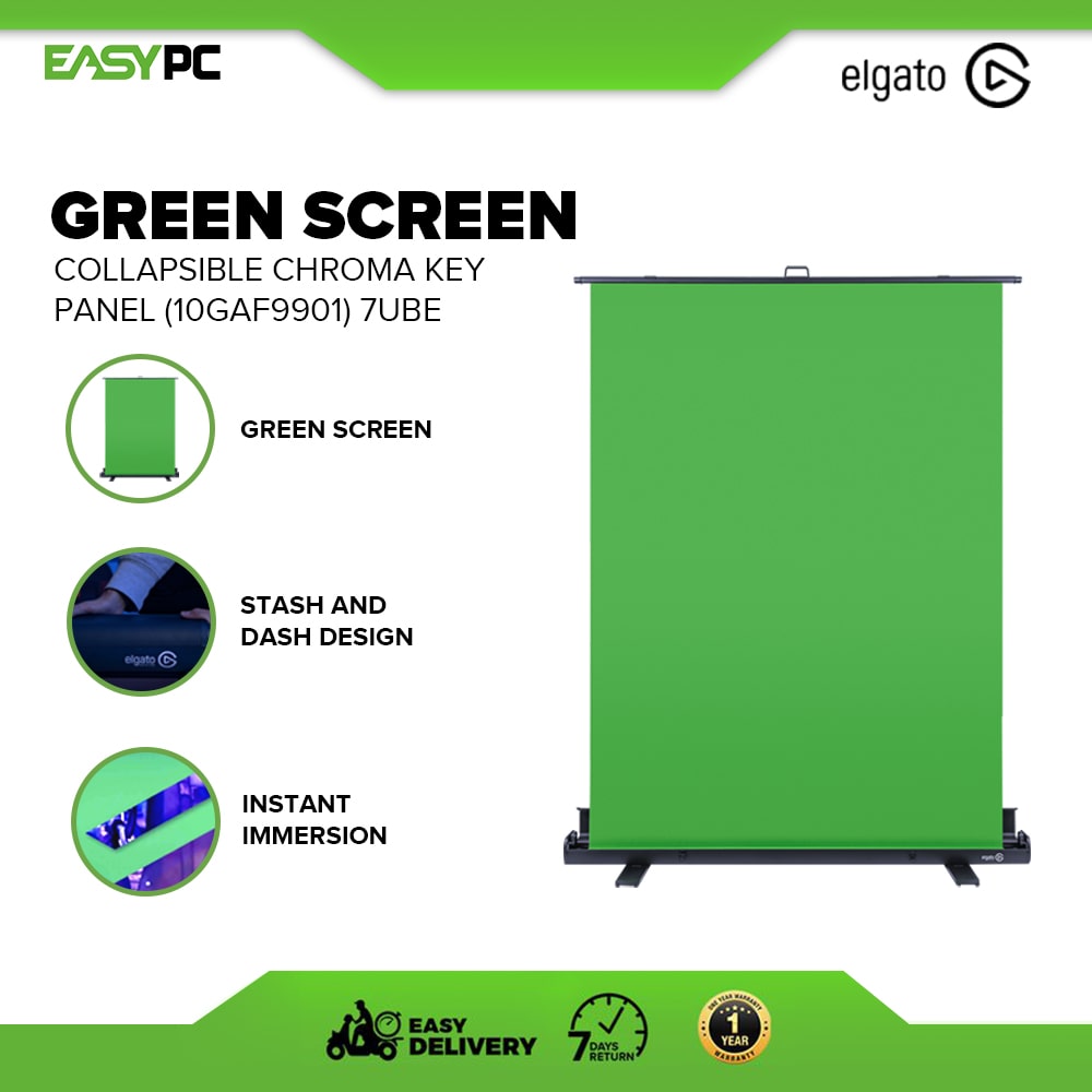 その他 Elgato Green Screen 10GAF9901 Green Screen | Portable Chroma Key Panel | Elgato
