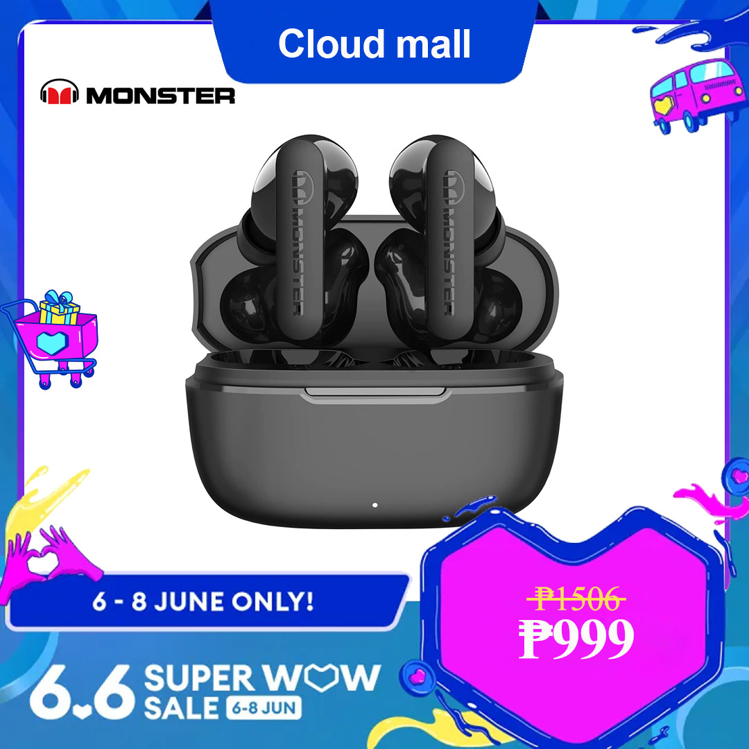 Monster N-Lite Clear Talk Ready Stock Wireless Earphone Bluetooth