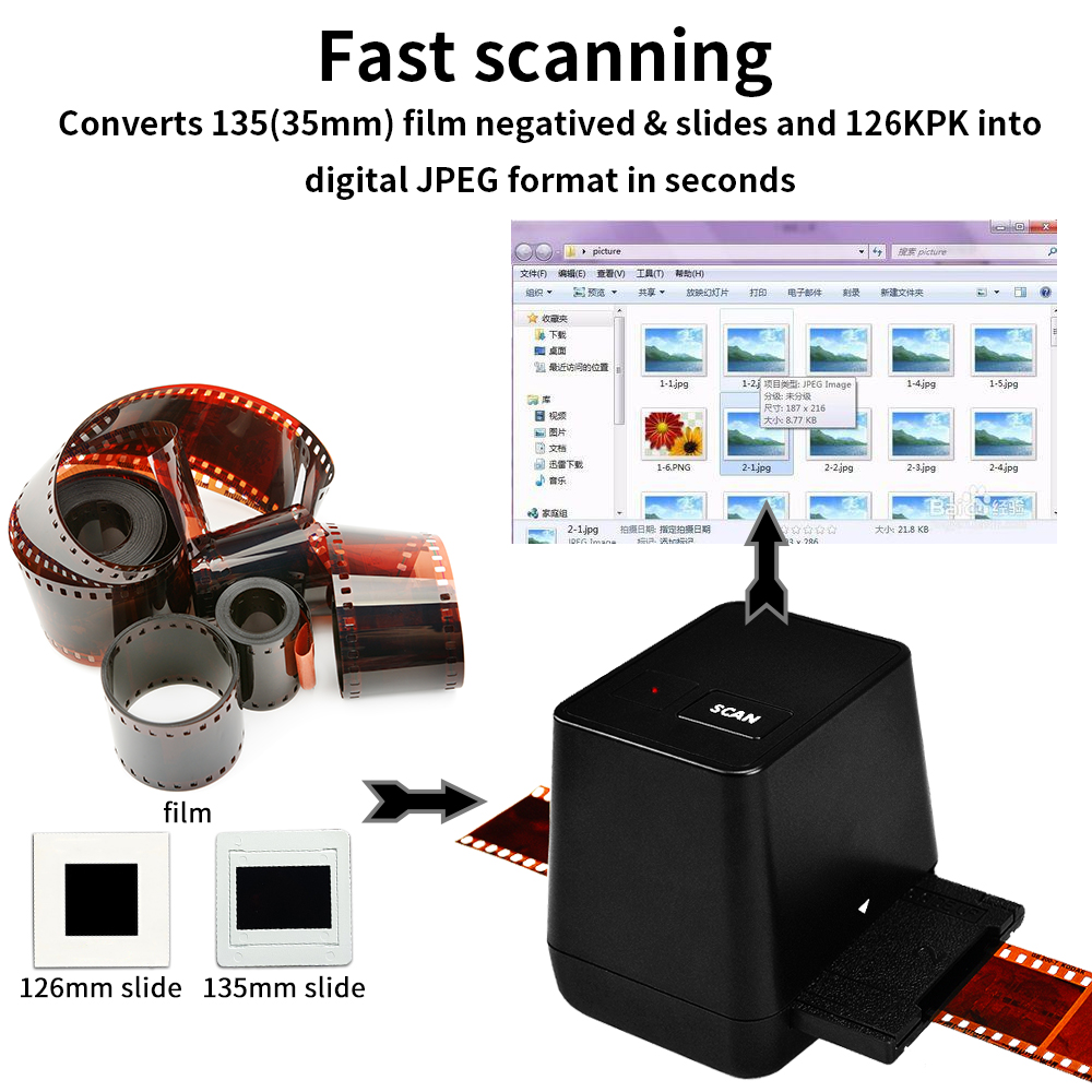 film and slide digital converter driver