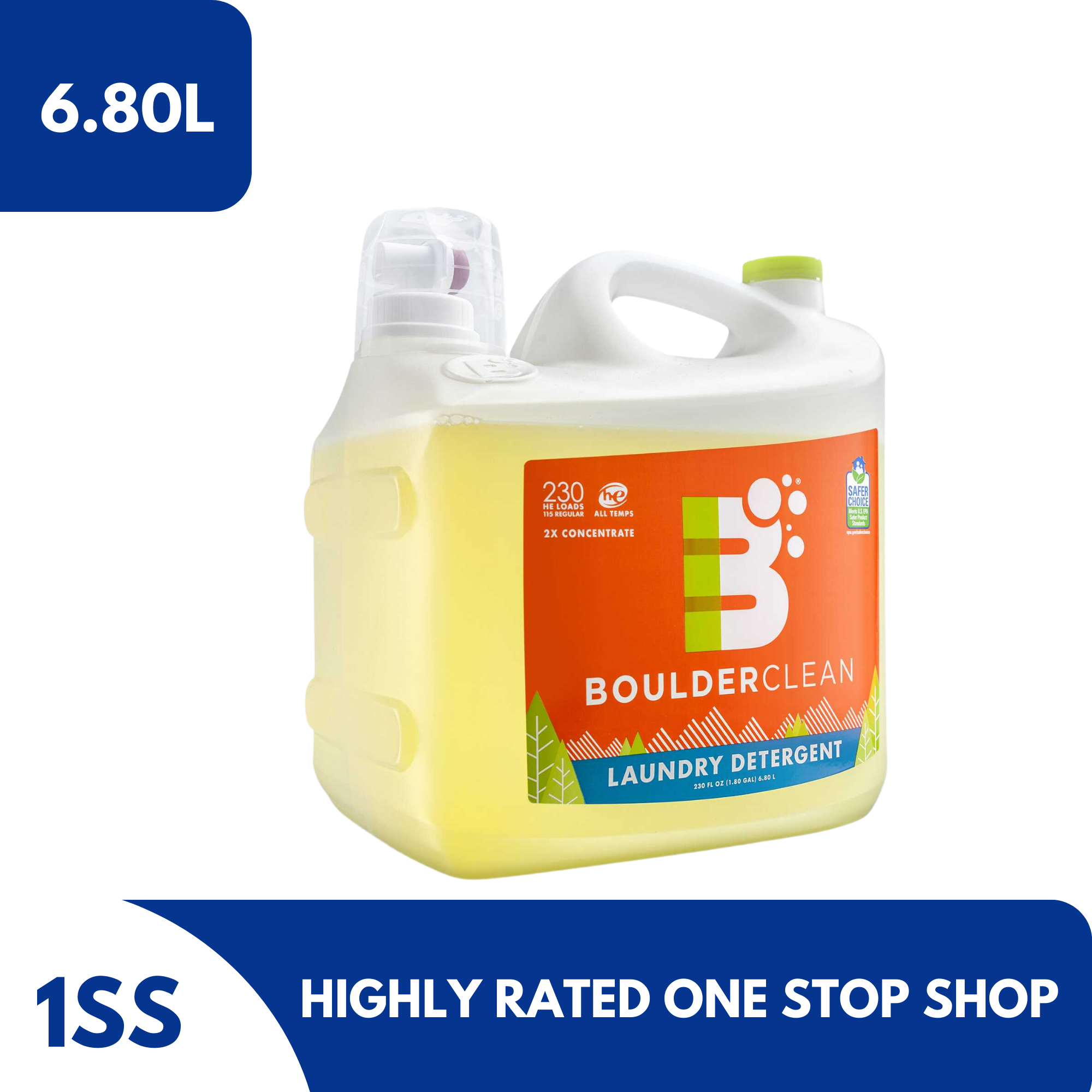 Boulder Clean Laundry Detergent, 230 Loads, 6.80 Liters Lazada PH