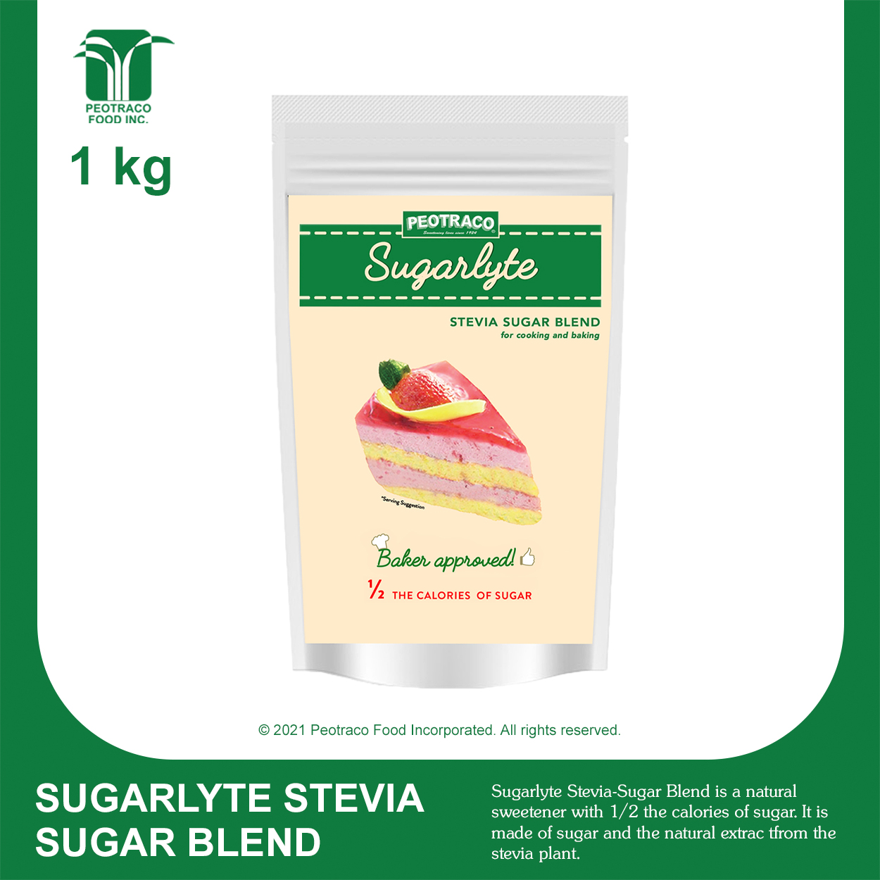Sugarlyte SteviaSugar Blend (1kg) Lazada PH
