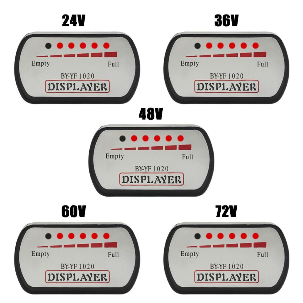 Universal Scooter E-Bike Voltmeter Power Display Battery Capacity Indicator Meter Tester Electrical Motorcycles Accessories