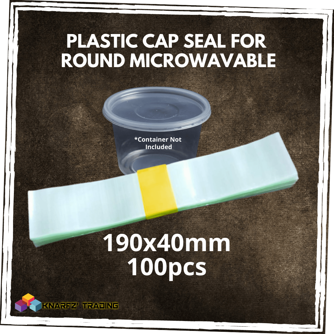Plastic Cap Seal Clear for Microwavable Container, Tin Can Sold by