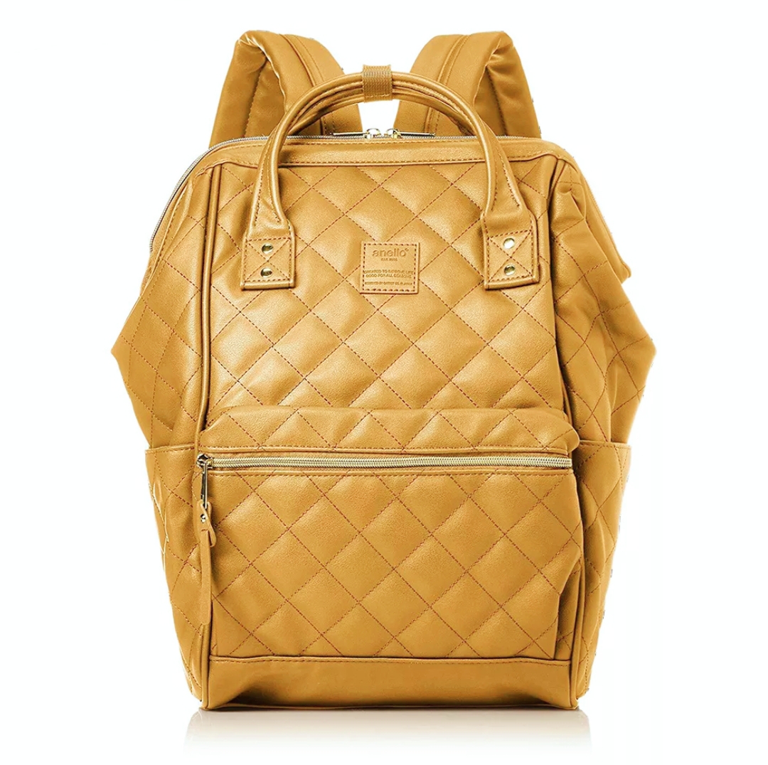 Anello® Quilted Leather Backpack Rucksack Mini Size AHB3002 Original