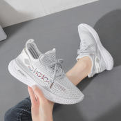 Ladies Flying Knit Fashion Running Shoes by South Korea