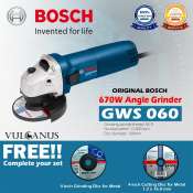 Bosch 4" Angle Grinder with Grinding and Cutting Discs