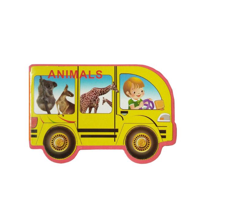 Educational Books Bus Shaped Learn About Animals Essential Learning for  Kids | Lazada PH