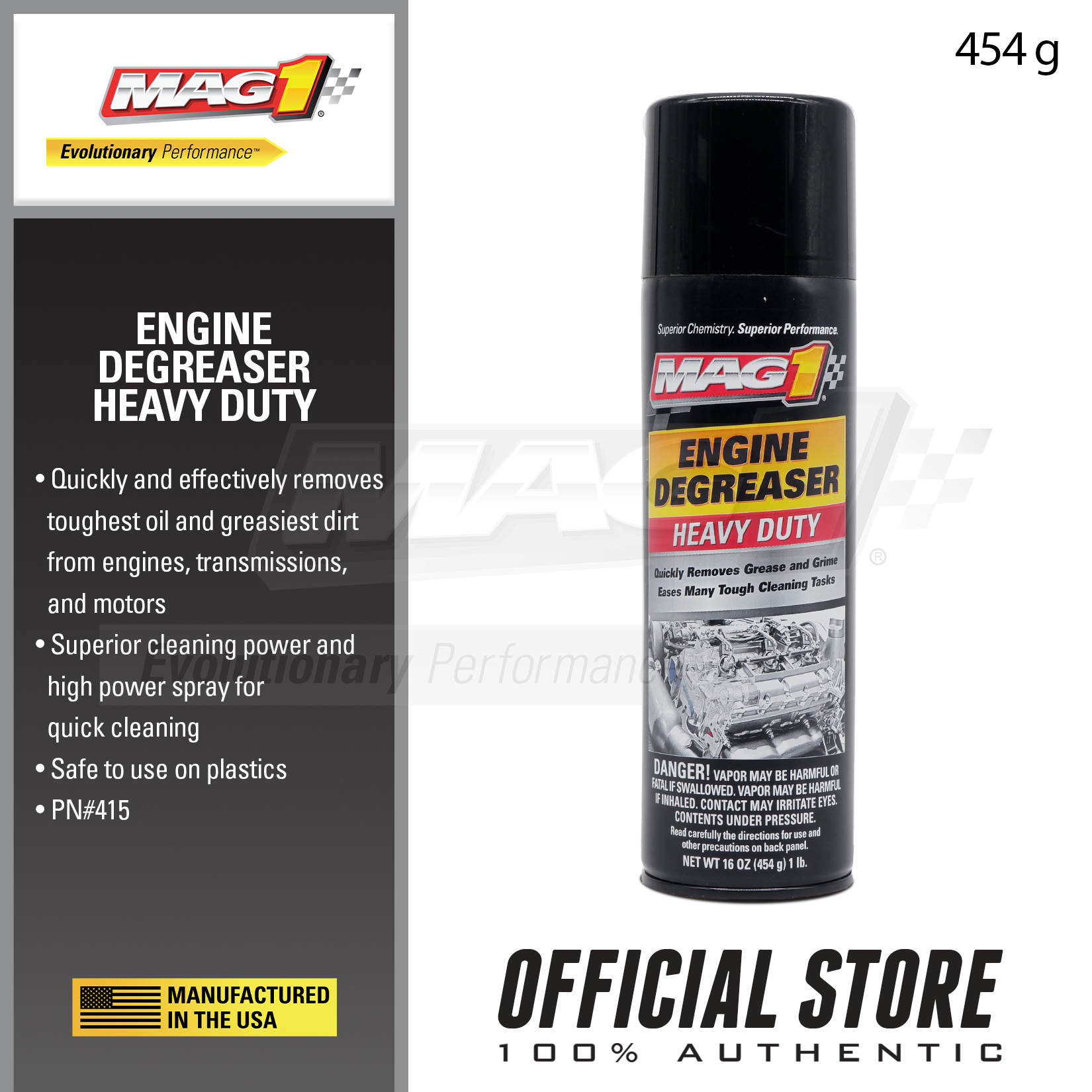 MAG 1 Heavy Duty Engine Degreaser 16oz (473ml/454g) MAG1 PN415 Lazada PH