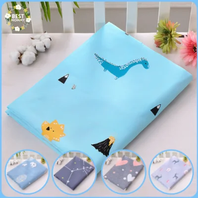 Bestmommy 3-Layer Cotton Baby Leakproof Diaper Changing Bed Mat Washable Reusable Mattress for Infant Baby 100x150CM