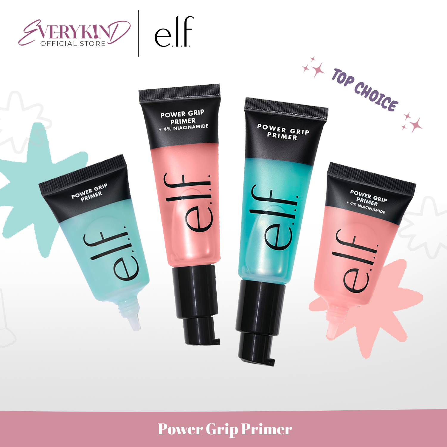 Elf Power Grip Primer For All Skin Types, Longlasting All Day Wear