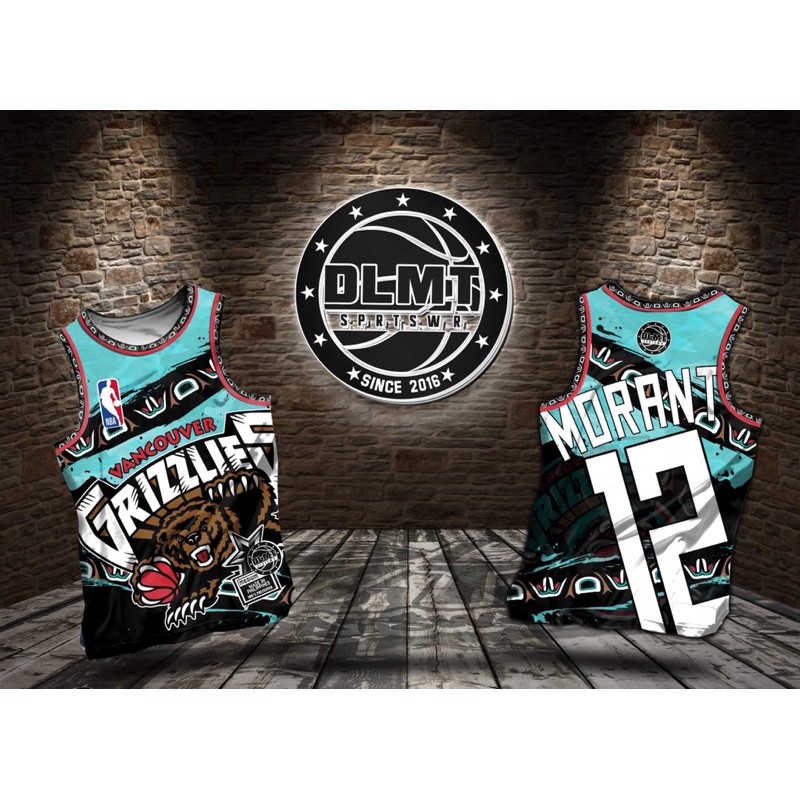 VANCOUVER GRIZZLIES - MORANT 12 CODE DLMT119 FULL SUBLIMATION JERSEYEE4 ...