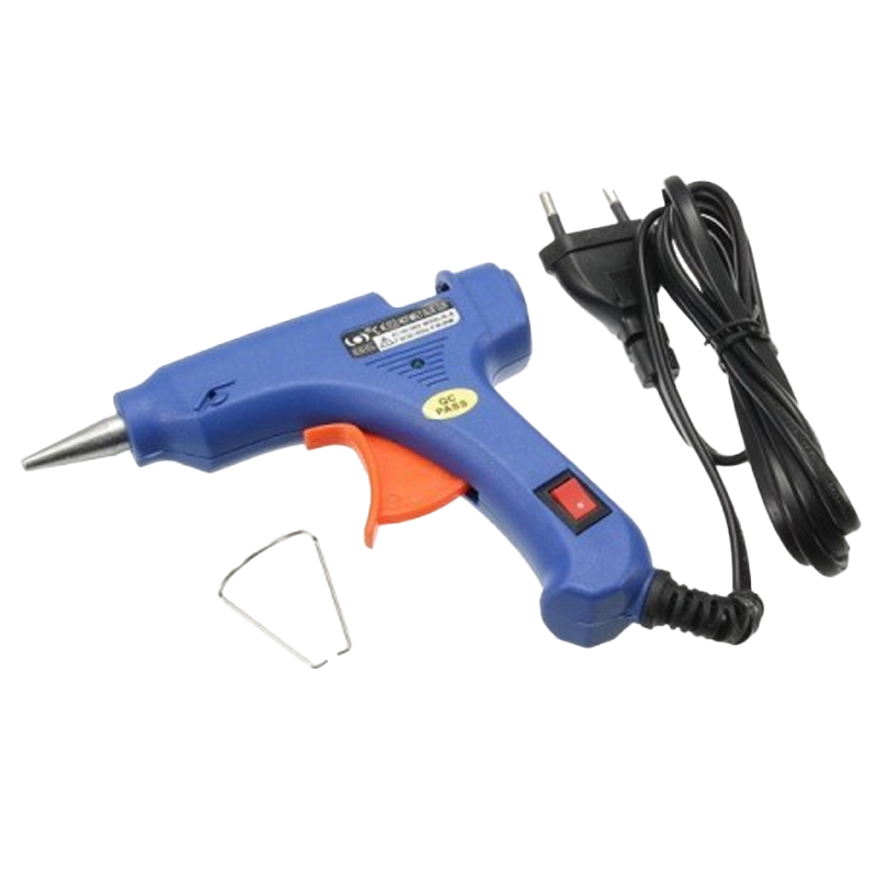Hot Melt Glue Gun, Alloy Nozzle, Electric Hot Glue Gun, Blue Color Lazada PH
