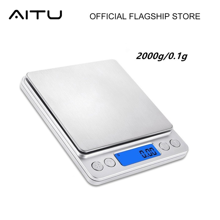 2000g/0.1g Kitchen Scale Grams Baking Scale Jewelry Weighing Balance
