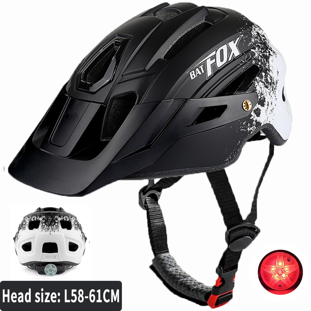 BATFOX Bicycle Helmet OFF-ROAD Casco Ciclismo Bicicleta Trail XC MTB  All-terrain PC Bike Helmet MTB Mountain Bike Cycling Helmet