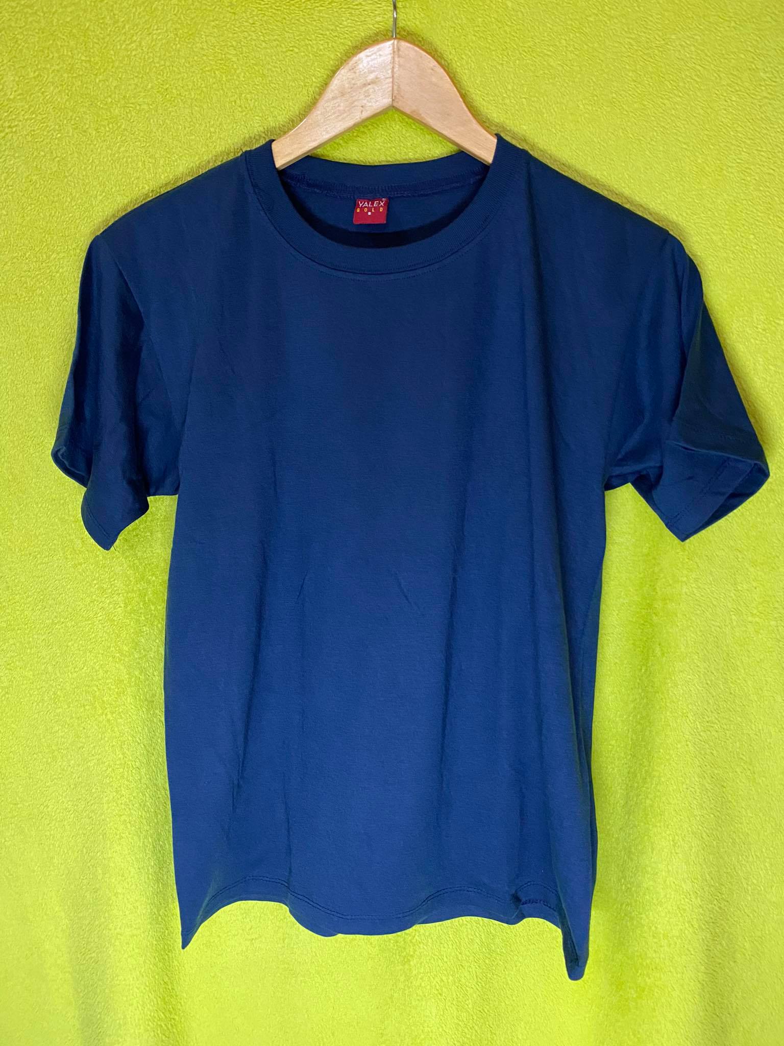 Yalex Plain Shirt Navy Blue Large Size | Lazada PH