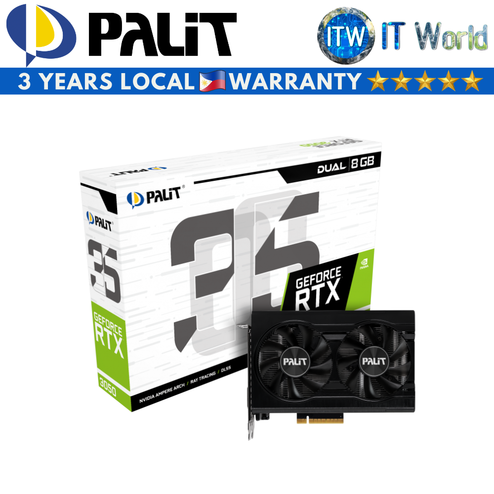 中古】Palit GeForce 掻き毟ら RTX 3050 Dual 8GB（NE63050019P1-190AD  