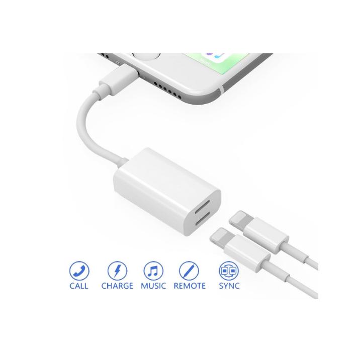 Audio Adapter Iphone Plus Adapter For Headphones And Charger In