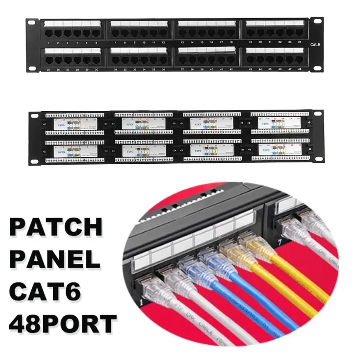 cat6 patch panel rack