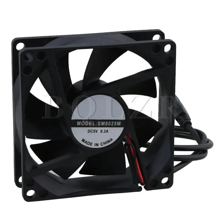 5v Portable Usb Cabinet Cooling Computer Case Fan Cpu Cooler Black