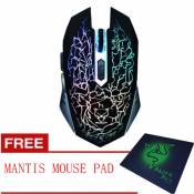 AESOPCOM 7 LED Gaming Mouse with Free Mouse Pad