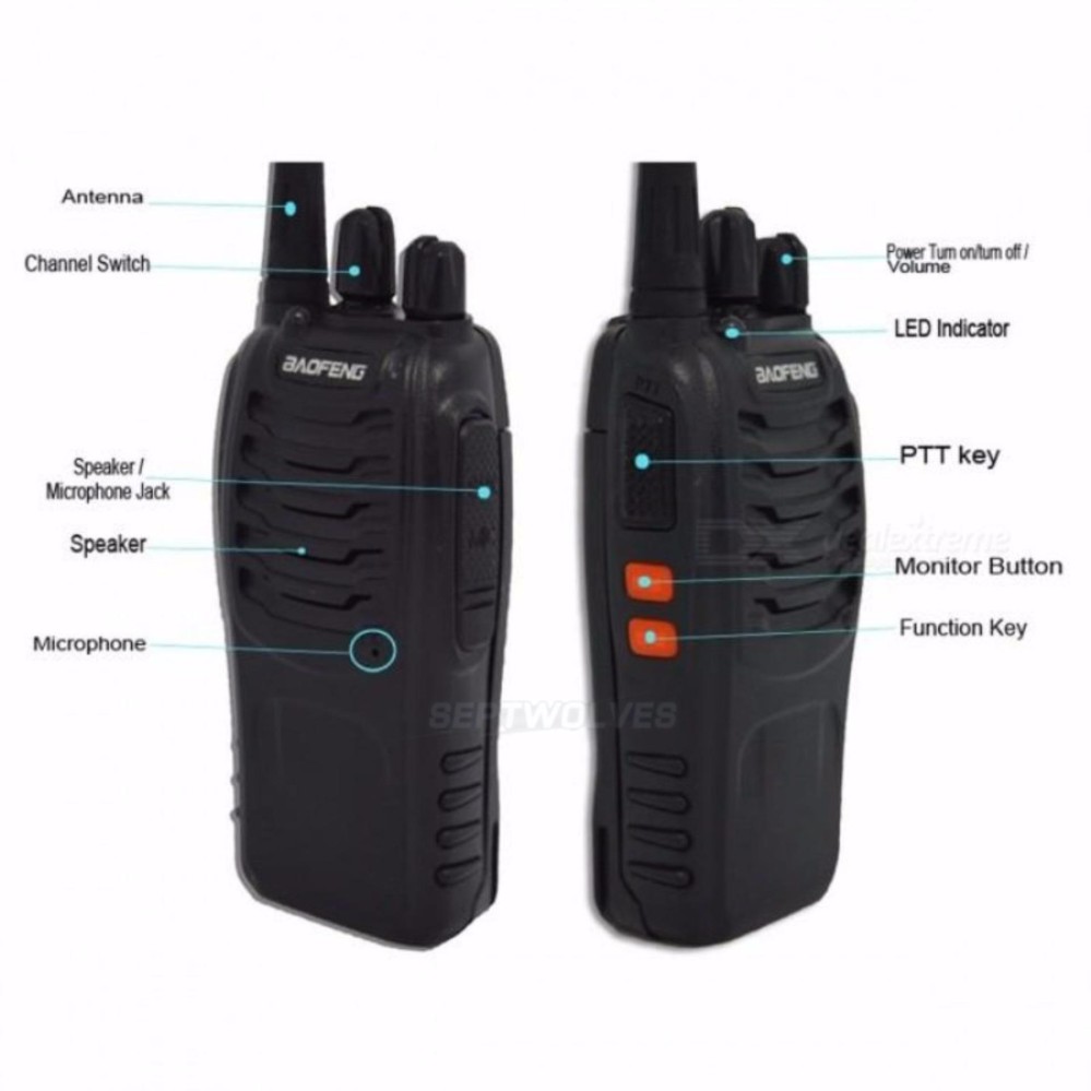 Baofeng VHF UHF FM Transceiver Walkie Talkie TwoWay Radio set of 2