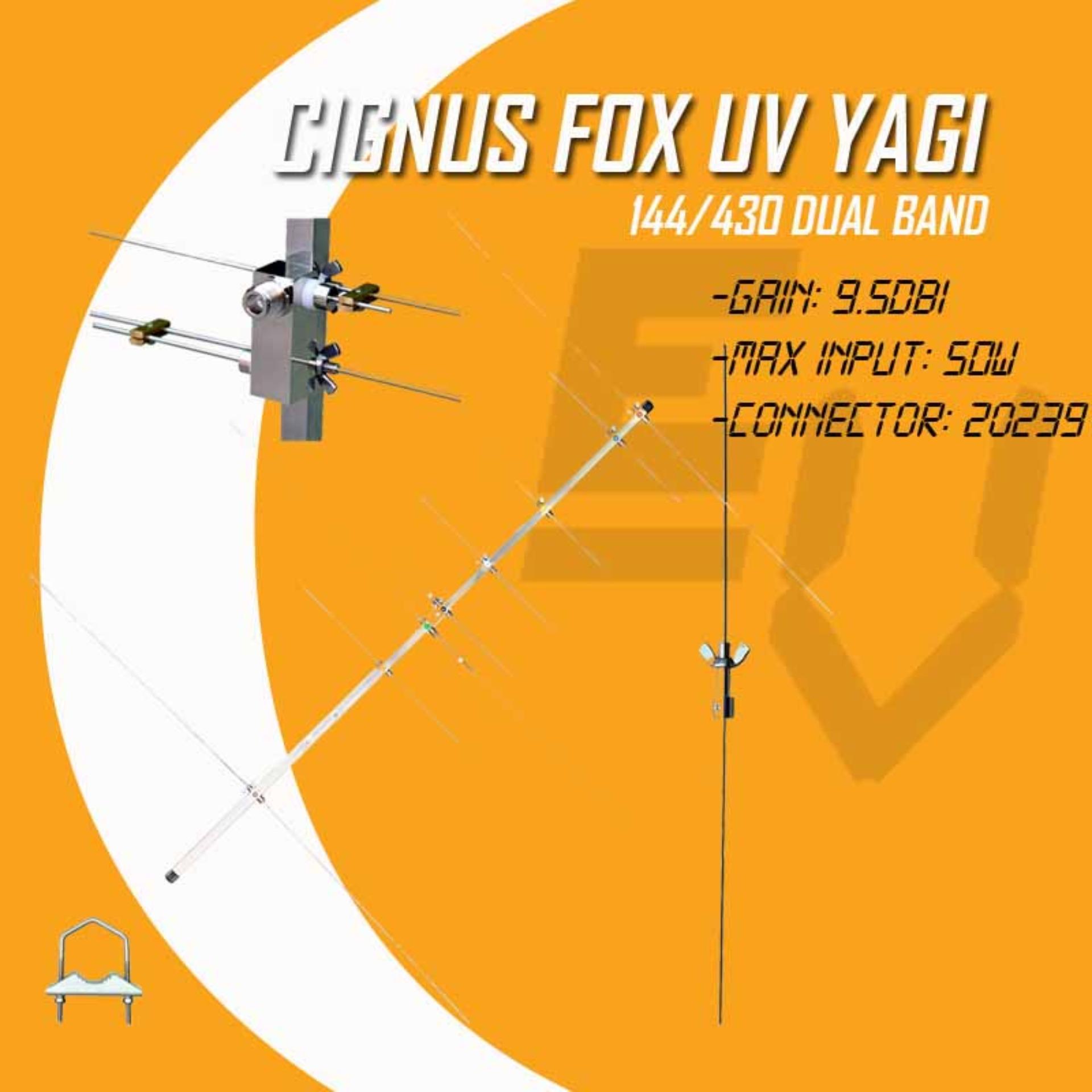 Cignus FOX UV 144/430MHz Dual Band Yagi Two Way Radio Base Station