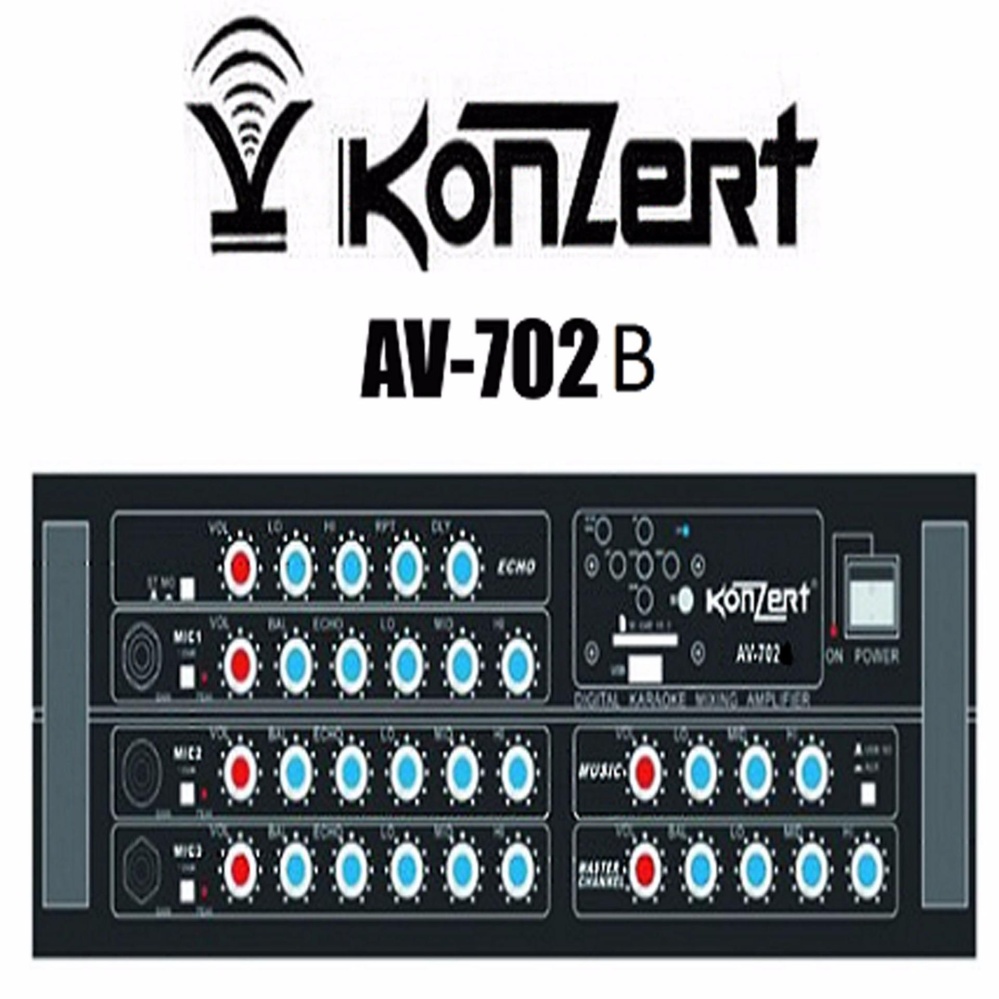 Konzert Av702B High power Karaoke Amplifier Lazada PH