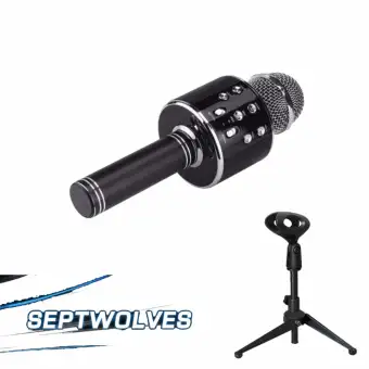 microphone with stand and speaker
