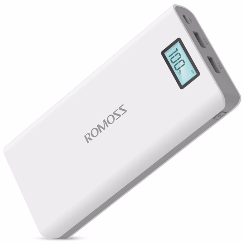 Romoss Powerbank Sense 6P 20,000mAh Durable Polymos Dual Output LED ...