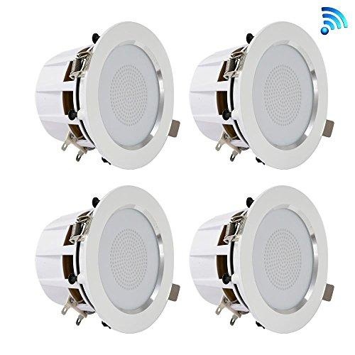 Bluetooth ceiling store speakers with light