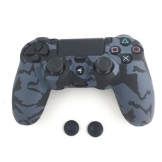 Soft Camouflage Silicone Cover + 2 Thumbstick Caps For Dualshock 4 PS4  Controller - intl - 