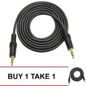 Stereo 1.5m 3.5mm Audio to 3.5mm Audio Jack Cable Buy 1 Take 1