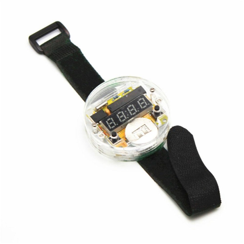 WH 0001 DIY Digital Watch Kit 4digit 7segment Display / Singlechip