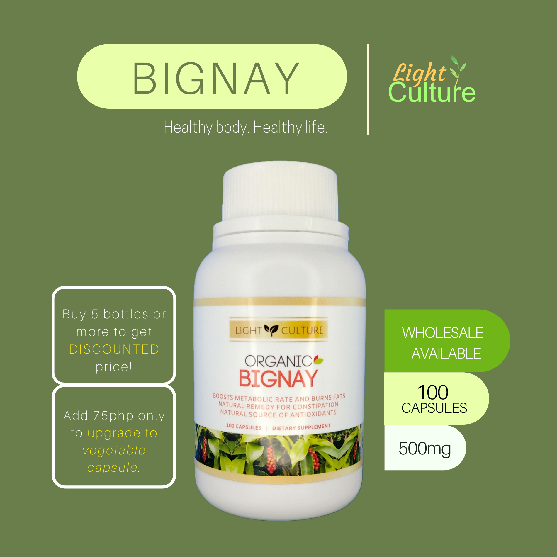 Bignay Capsule (100caps/500mg) Herbal Supplement | Lazada PH