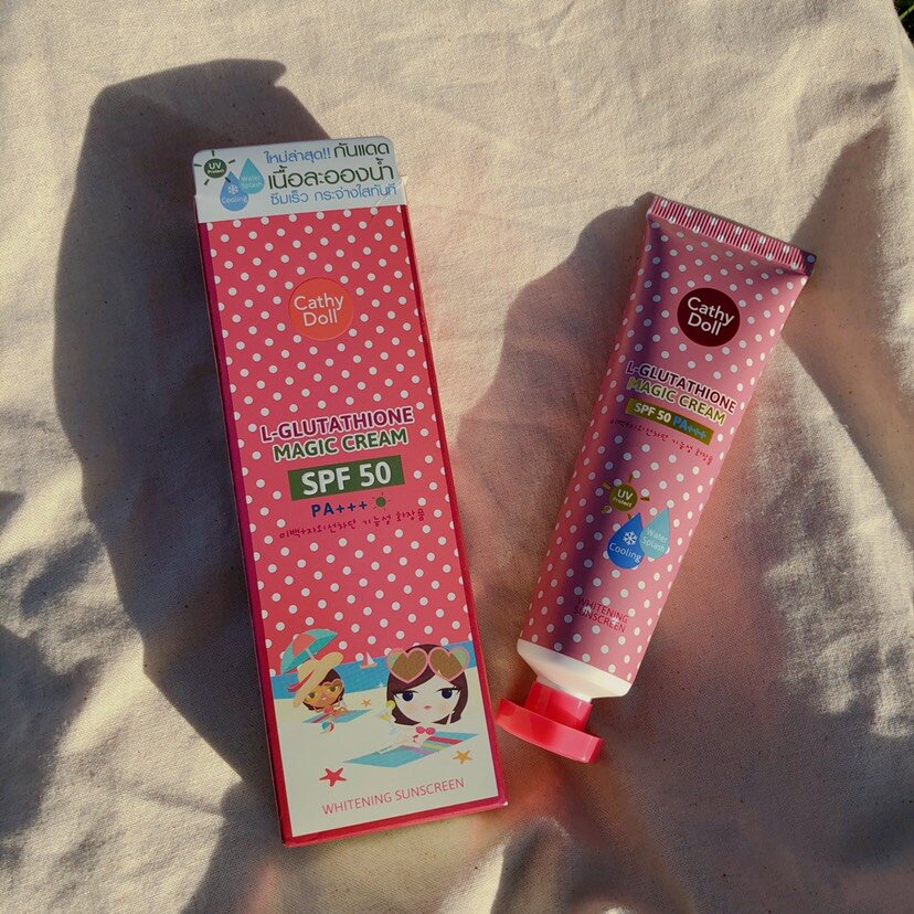 Cathy Doll L-Glutathione Magic Cream SPF 50 Sunscreen 60ml Original