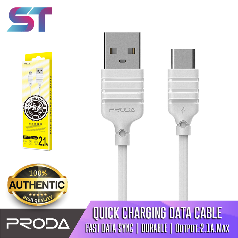PRODA PDB15 1Meter Charging Data Cable 2.1A Fast Charging Cable for