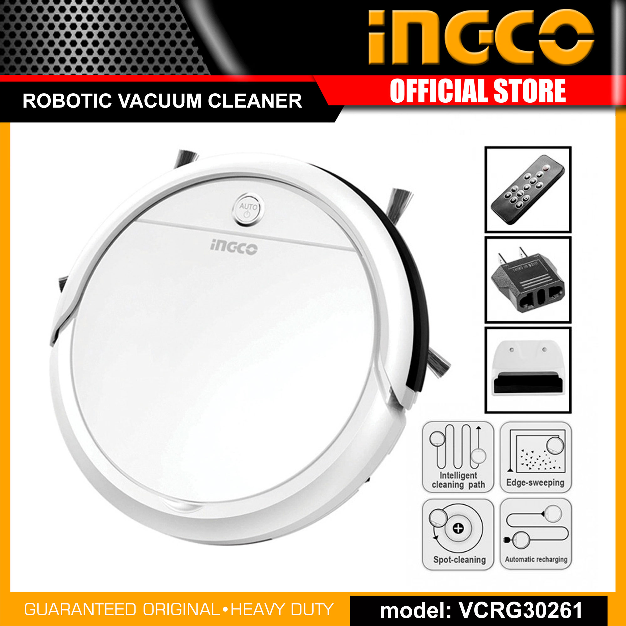 Ingco VCRG30261 Intelligent Gyroscope Style Robotic Vacuum Cleaner IPT |  Lazada PH