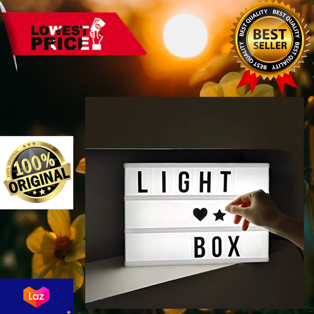 NEW Light UP Letter Box Cinematic LED Sign Lazada PH