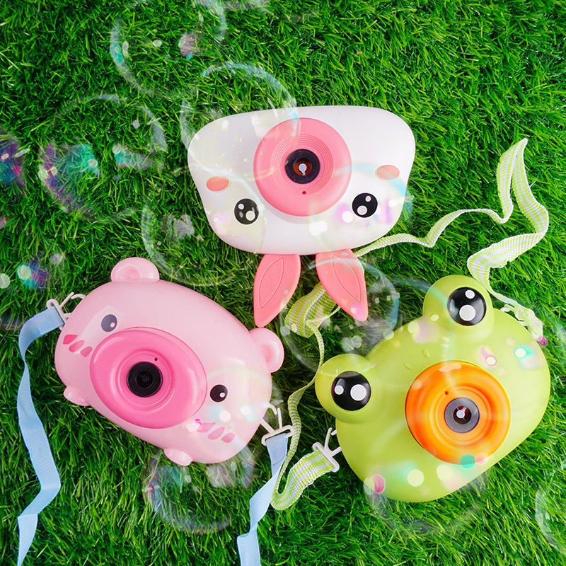 Electric Bubble Camera Piggy Bubble Camera Handheld Bubble Machine