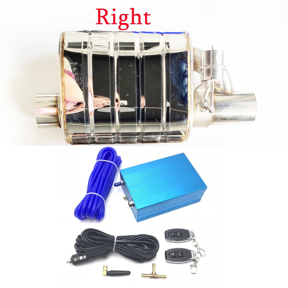 L+R Car Exhaust System Vacuum Valve Control Exhaust Pipe Kit Variable
