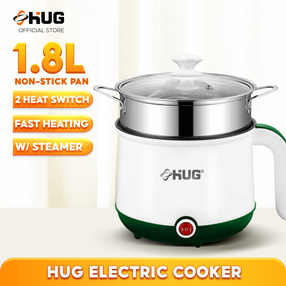 HUG Mini Rice Cooker, 1.8L Multifunction Cooker NonStick Inner Pot