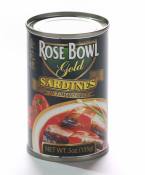 Rose Bowl Gold Sardines in Tomato Sauce 155g