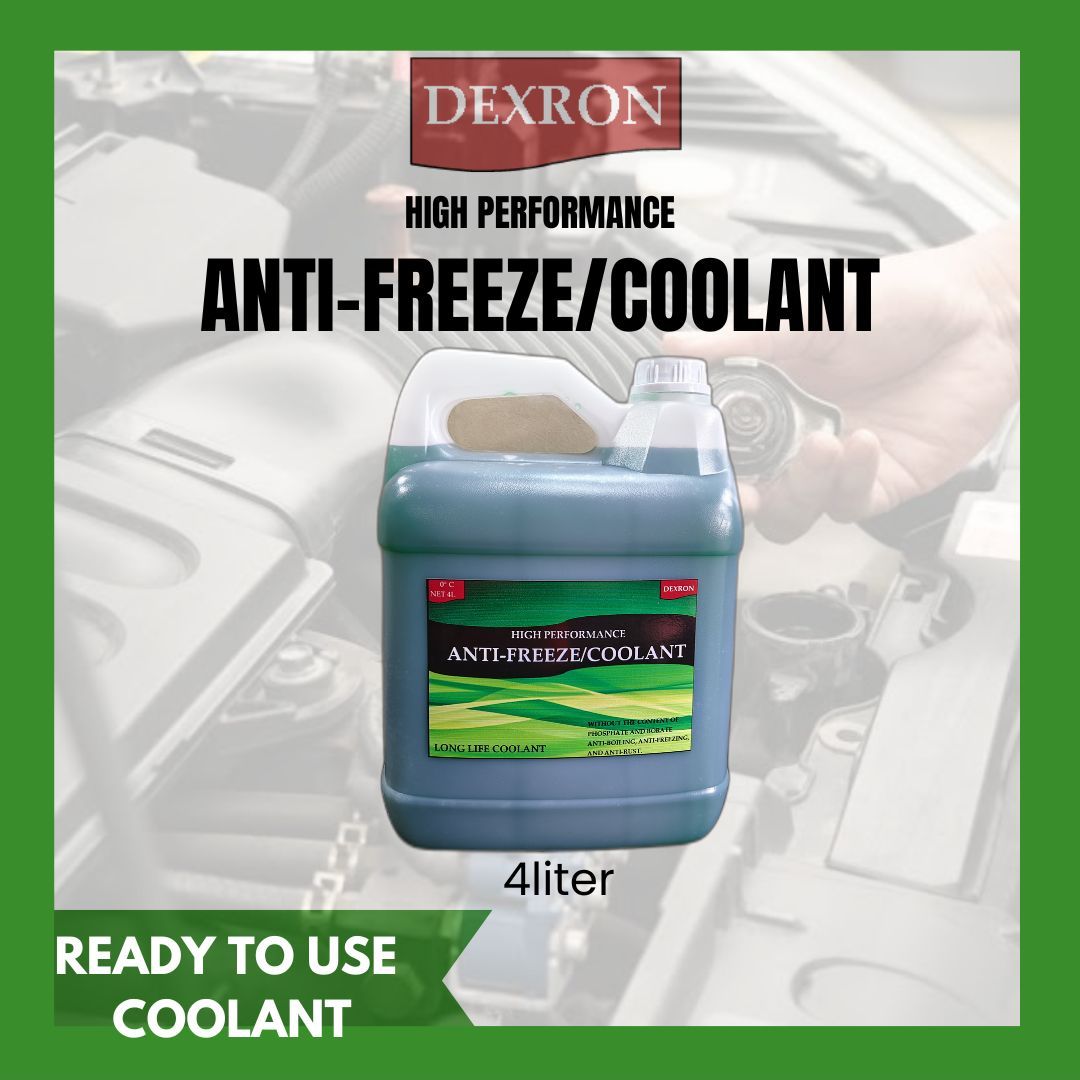 DEXRON HIGH PERFORMANCE ANTIFREEZE/COOLANT GREEN 1 LITER, 2 LITER, and