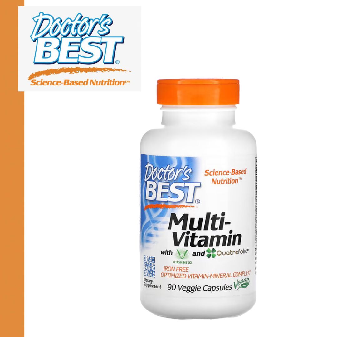 Doctor's Best Ph Doctor's Best, MultiVitamin with Vitashine D3 and Quatrefolic, Iron Free, 90