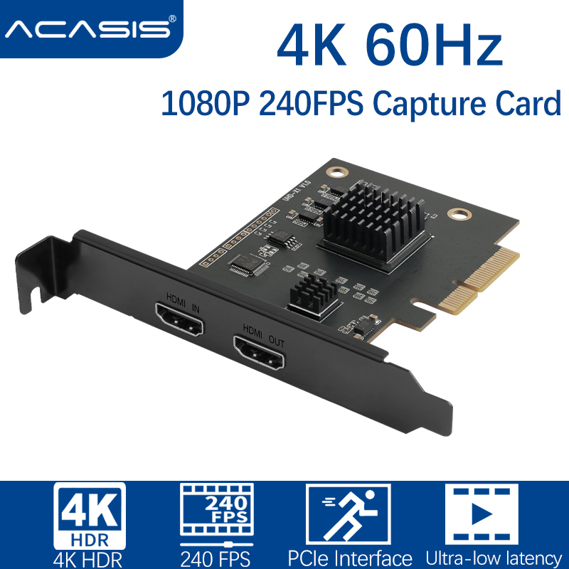 ACASIS Game Capture PCIe Game Capture Card 4K60FPS 2K144 HDR10 Video Game Capture Card for PS5, PS4 Xbox Series X/S, Xbox One X | Lazada PH
