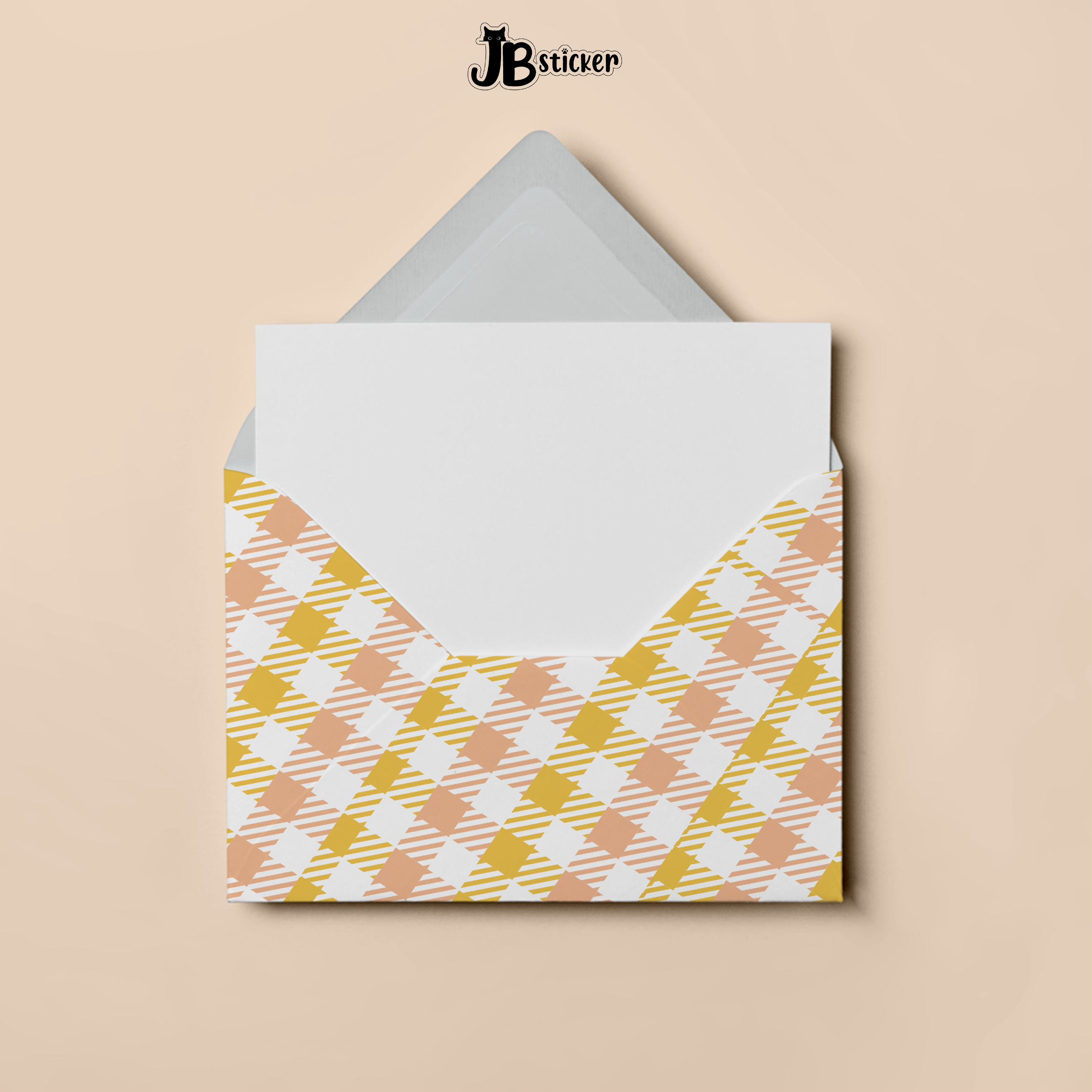 Gingham Mini Envelope 3x4.5", Toploader Envelope, Card Envelope, Gift