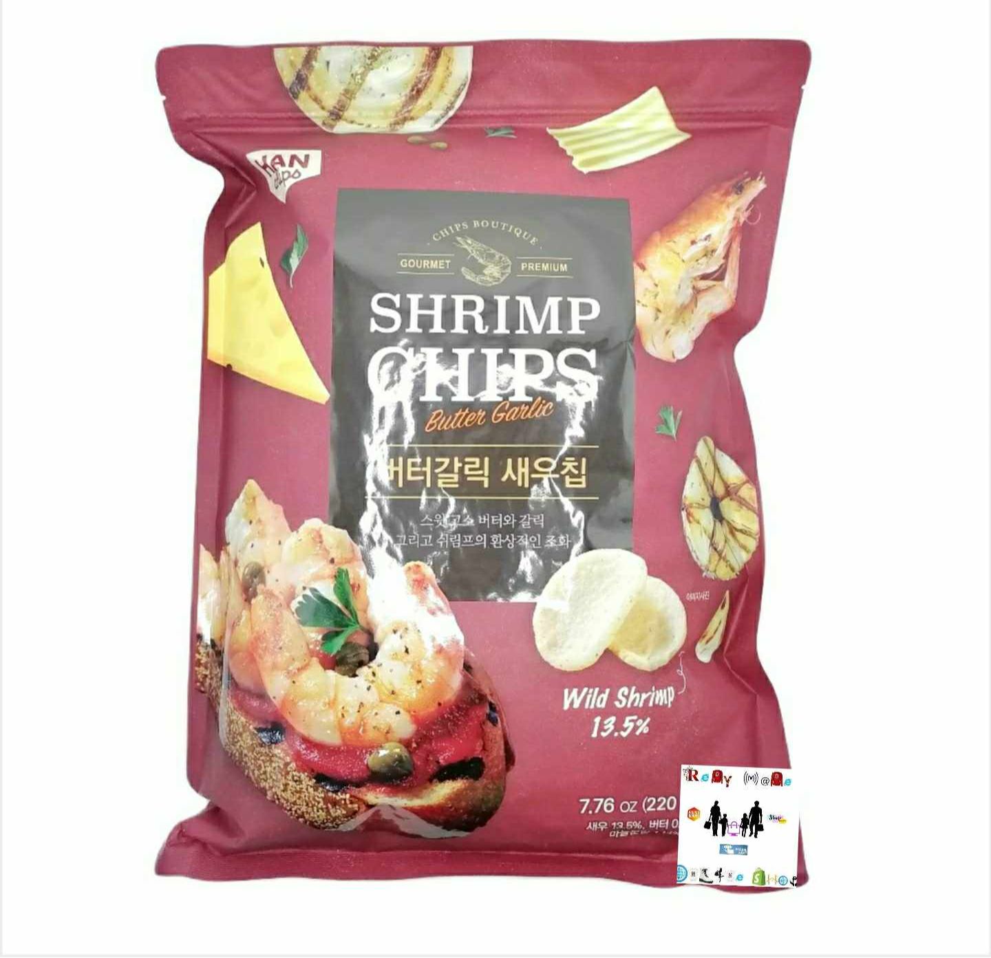Gourmet Premium Butter Garlic Shrimp Chips 220g Lazada PH