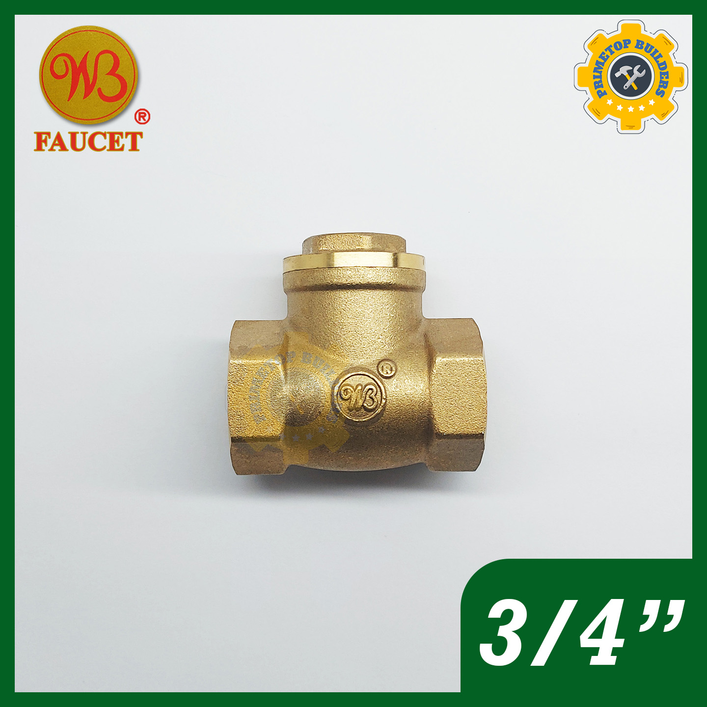 WB Swing Check Valve 1/2", 3/4", 1" ORIGINAL Heavy Duty Made in Taiwan
