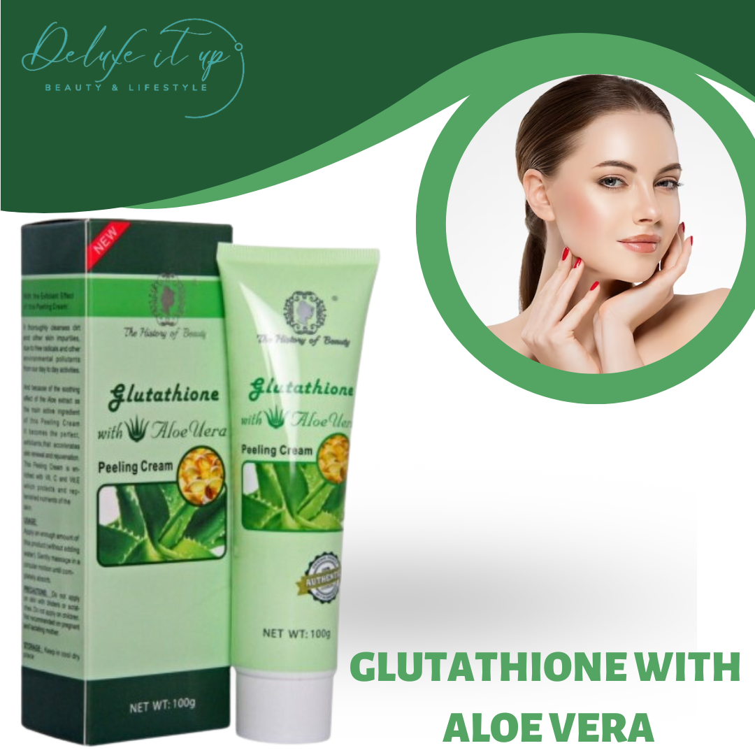 The History of Beauty Glutathione With Aloe Vera Magic Peeling Gel Cream  100g Facial Scrub Facial Scrubs for Women Exfoliate For Face Facial Scrub  Dead Skin Remover Peeling Gel Exfoliating Cream For