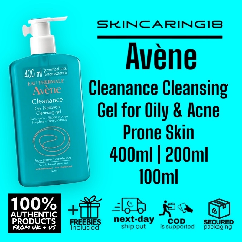 AVENE Cleanance Cleansing Gel for Oily Acne Prone Skin 400ml by